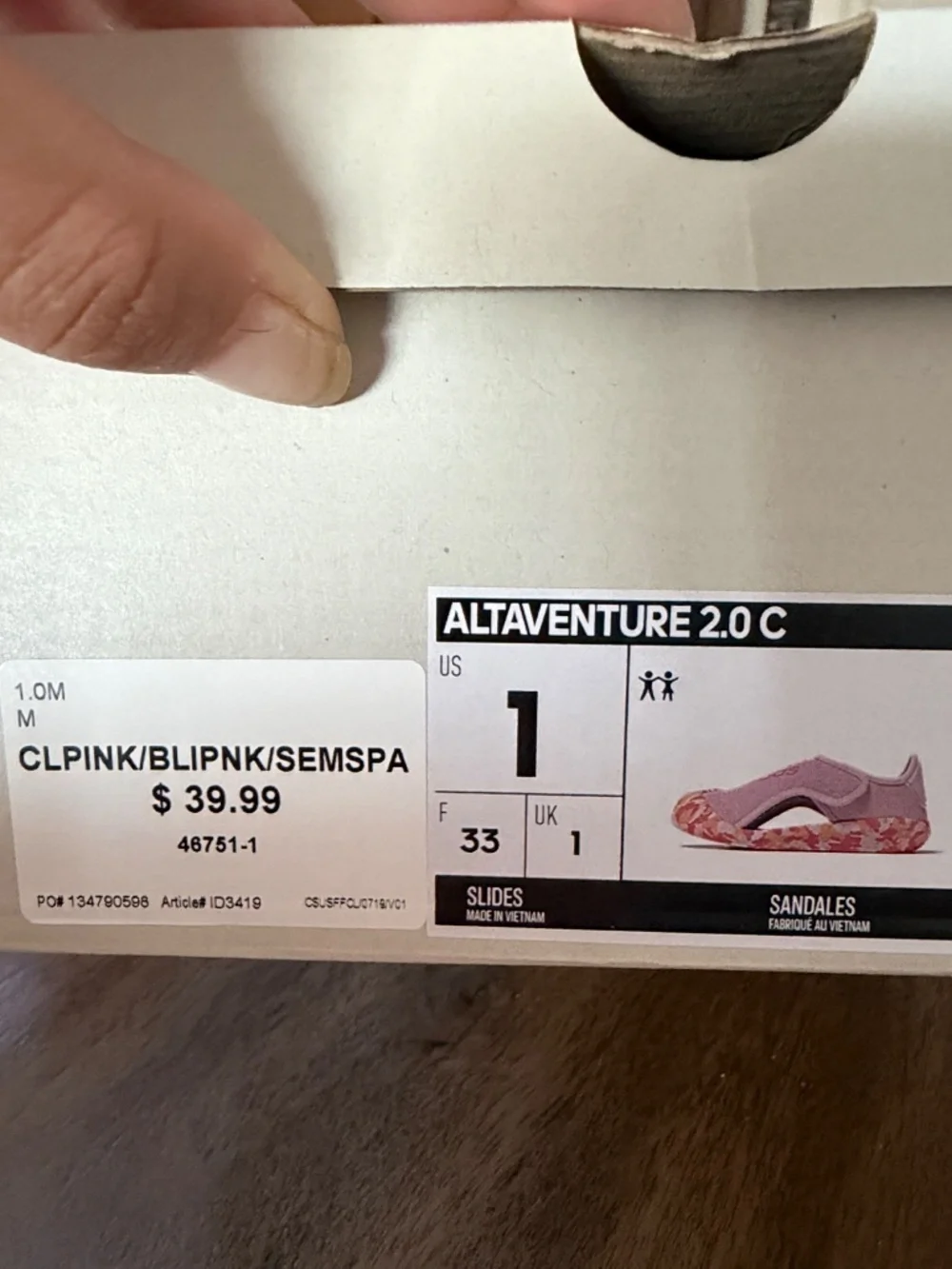 Girls Adidas Watershoes